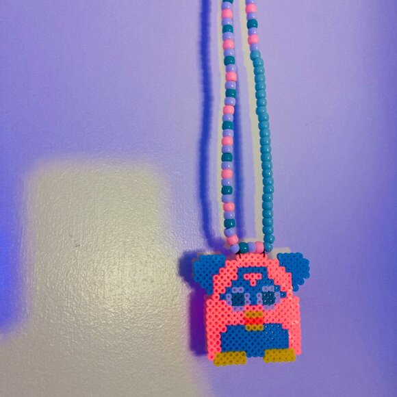 Furby Rave Kandi Perler Necklace - Picture 2 of 7